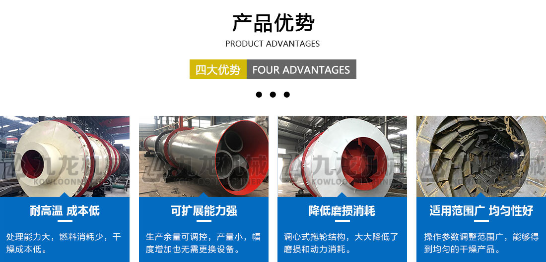 砂石烘幹機（jī）產品優勢