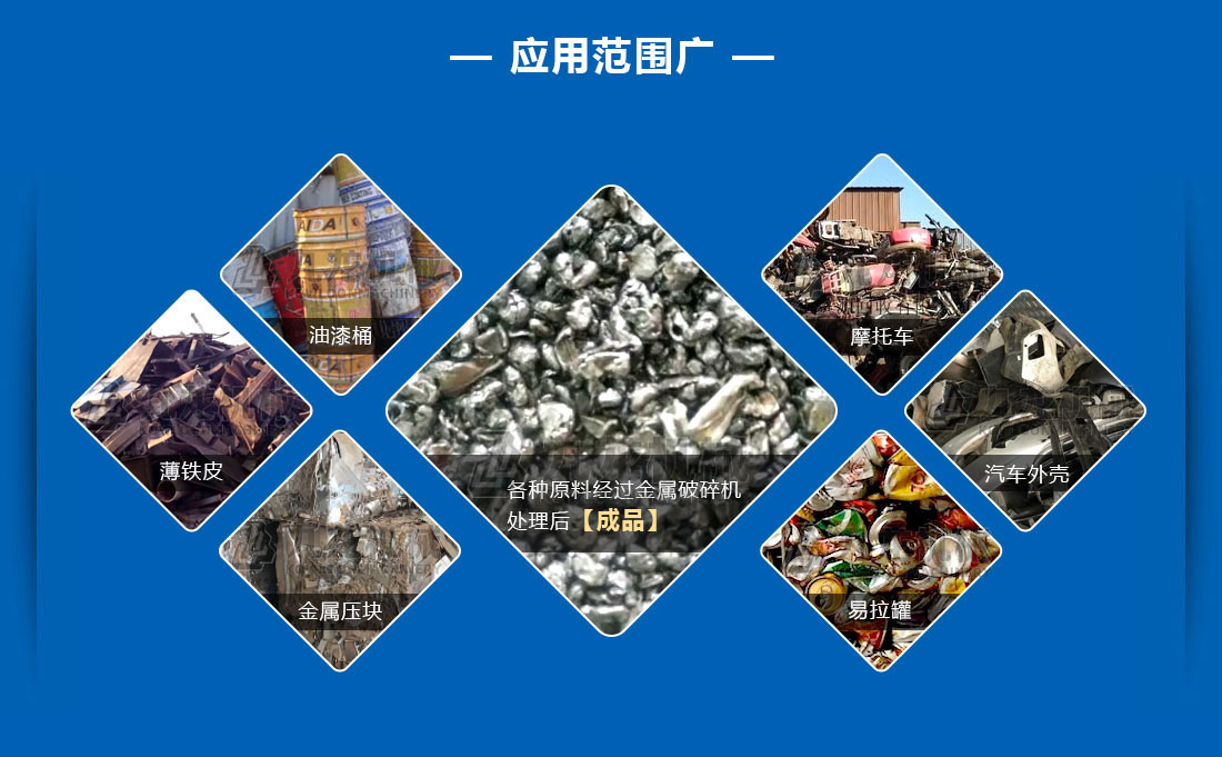 金屬破碎機（jī）應用範圍廣