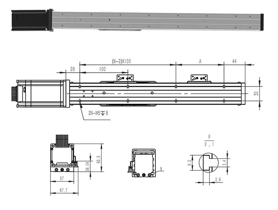 一體式直線模組