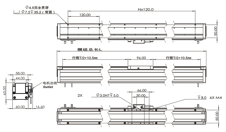 FXZ60直線電（diàn）機模組
