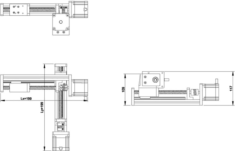 滾珠絲（sī）杆懸臂式兩軸滑台